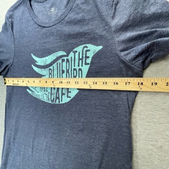 BLUEBIRD Cafe Womens Blue T-Shirt Size XXL Since 1982 Nashville TN - Picture 5 of 7